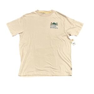 Howler Brothers Men's Bahia de Howler T-Shirt, Sand Heather, XL, New